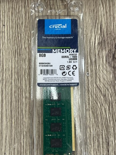 Crucial ddr3l 1600 8gb 35v - crucial,