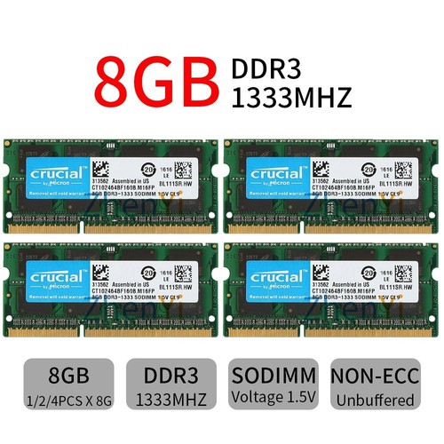 Crucial 32go 16go 8go ddr3 - crucial,