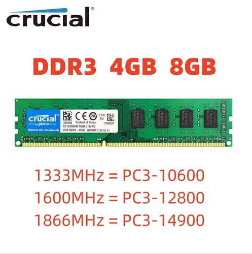 Crucial ddr3 gb - 4, 1333