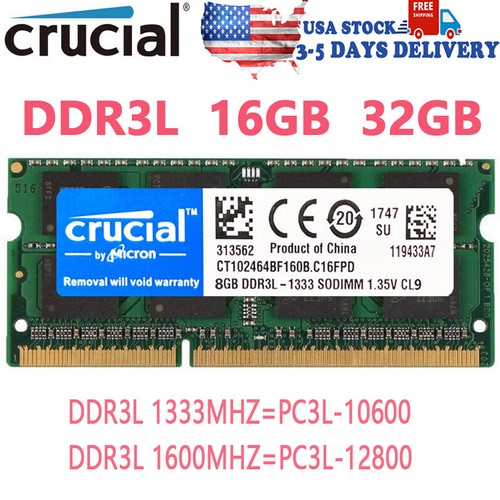 Crucial ddr3l gb - ddr3l, 16