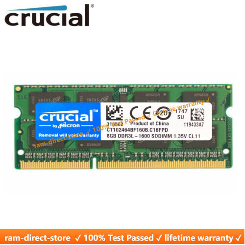 Crucial ddr3l 1600 - 8,