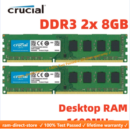 Crucial ddr3 1600 mhz 2 - crucial, (2