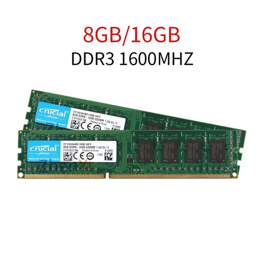 16go 8go 4go 1600mhz ddr3 - 8go,